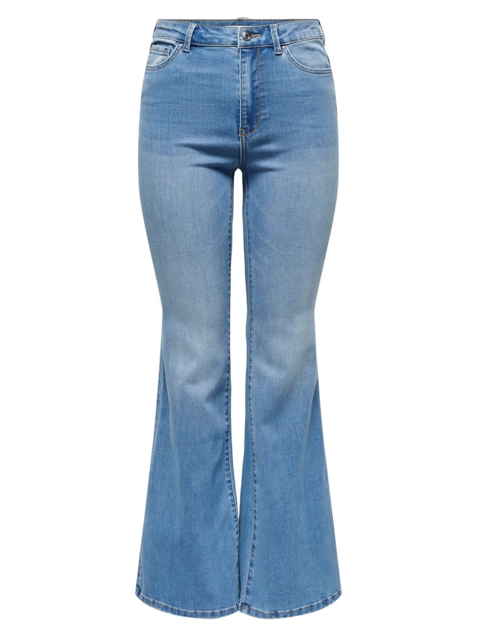 ONLLUSH Mellemhøj talje Retro flared fit Jeans Dame Jeans|Jeans