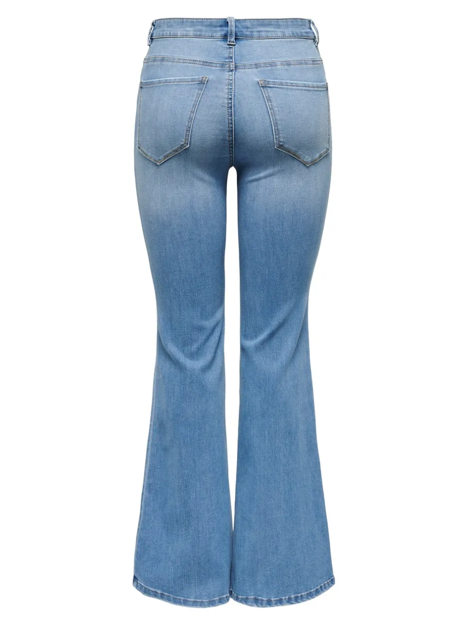 ONLLUSH Mellemhøj talje Retro flared fit Jeans Dame Jeans|Jeans