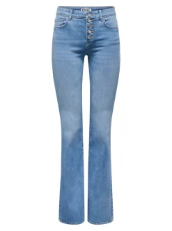 Discount ONLLUSH Superlav talje Retro flared fit Jeans Dame Jeans|Jeans