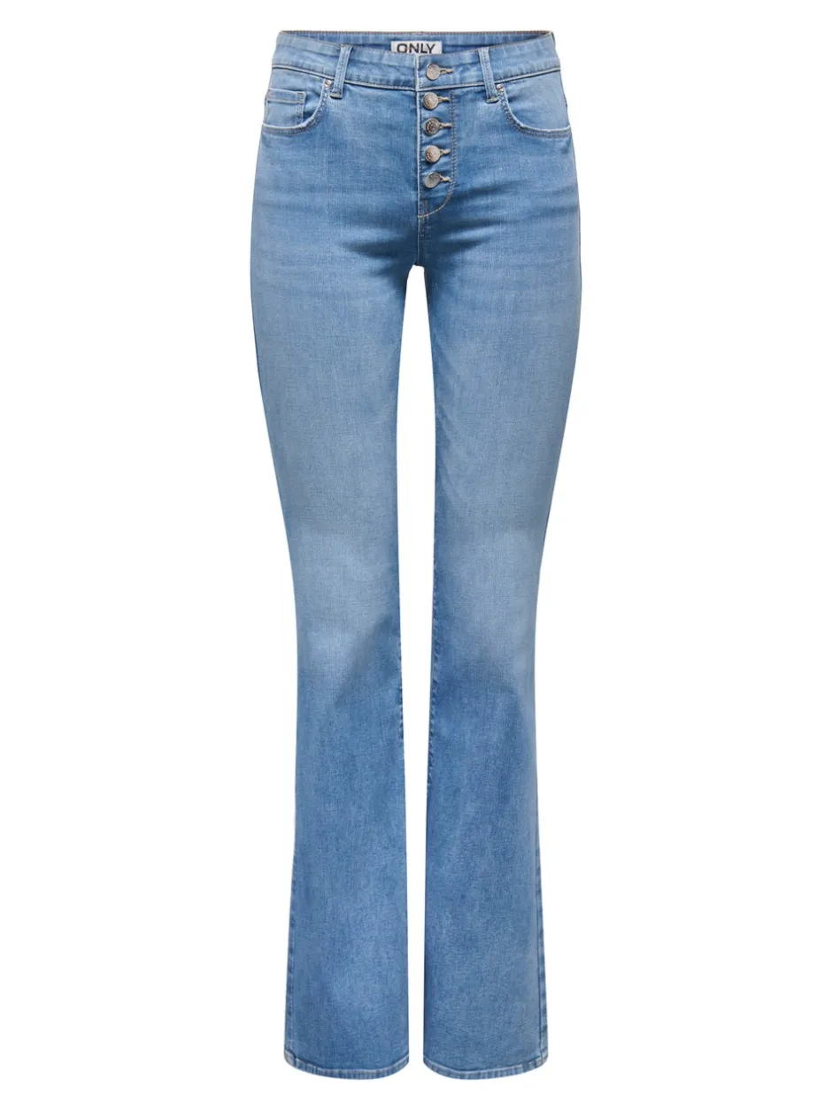 Discount ONLLUSH Superlav talje Retro flared fit Jeans Dame Jeans|Jeans