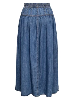 Outlet ONLLYRA Denim-nederdel Lang nederdel Dame Nederdele|Denimnederdele