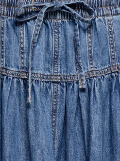 Outlet ONLLYRA Denim-nederdel Lang nederdel Dame Nederdele|Denimnederdele
