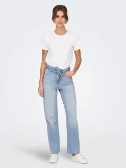 Outlet ONLMADDIE Høj talje Wide leg fit Jeans Dame Jeans|Jeans