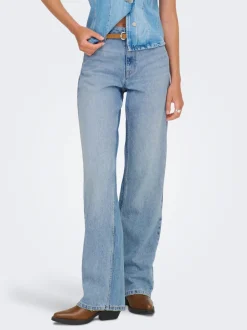 New ONLMADDIE-O Høj talje Wide leg fit Jeans Dame Jeans|Jeans