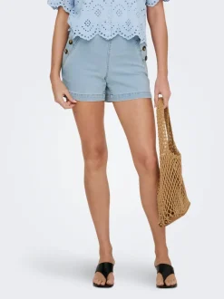 Online ONLMADELINE Høj talje Regular fit Denim-shorts Dame Shorts