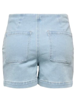 Online ONLMADELINE Høj talje Regular fit Denim-shorts Dame Shorts