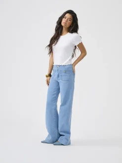 New ONLMADELINE Høj talje Wide leg fit Jeans Dame Jeans|Jeans