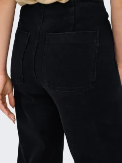 Sale ONLMADELINE Høj talje Wide leg fit Jeans Dame Jeans|Jeans