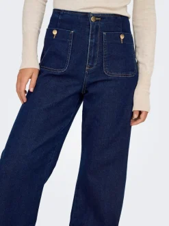 Best ONLMADELINE Høj talje Wide leg fit Jeans Dame Jeans|Jeans