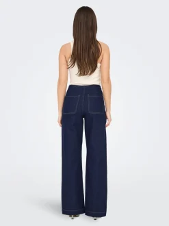 ONLMADELINE Høj talje Wide leg fit Jeans Dame Jeans|Jeans