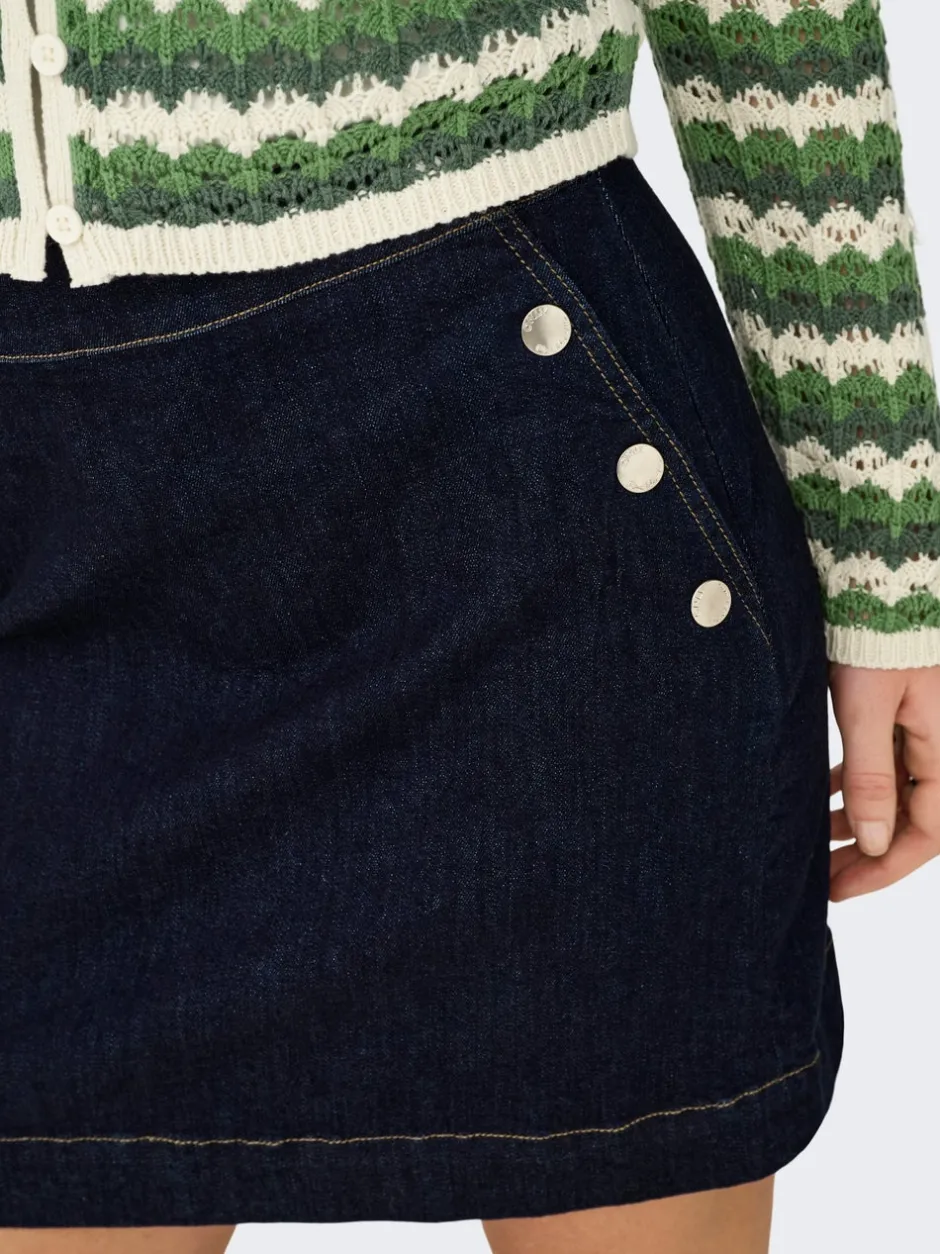 Clearance ONLMADISON Denim-nederdel Mininederdel Dame Nederdele|Denimnederdele