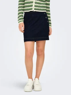 Clearance ONLMADISON Denim-nederdel Mininederdel Dame Nederdele|Denimnederdele