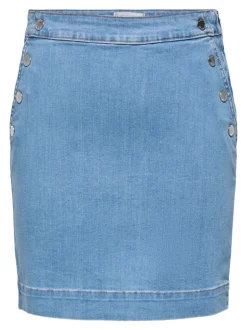 Online ONLMADISON Denim-nederdel Mininederdel Dame Nederdele|Denimnederdele