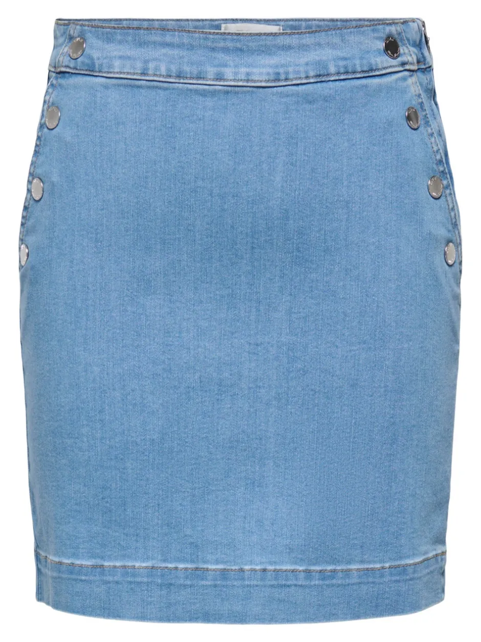 Online ONLMADISON Denim-nederdel Mininederdel Dame Nederdele|Denimnederdele