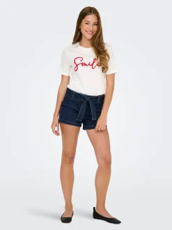 New ONLMADISON Høj talje Regular fit Denim-shorts Dame Shorts