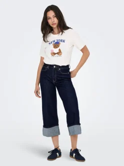 New ONLMADISON Høj talje Wide leg fit Jeans Dame Jeans|Jeans