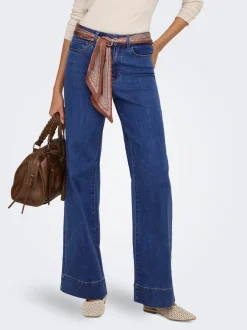 Hot ONLMADISON Høj talje Wide leg fit Jeans Dame Jeans|Jeans