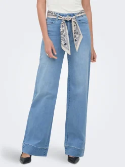 Clearance ONLMADISON Høj talje Wide leg fit Jeans Dame Jeans|Jeans