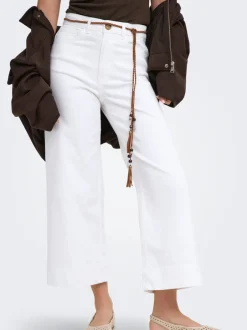 Clearance ONLMADISON Høj talje Wide leg fit Cropped Jeans Dame Jeans|Jeans