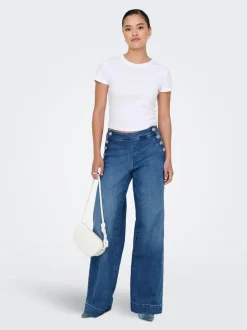 New ONLMADISON Høj talje Wide leg fit Jeans Dame Jeans|Jeans