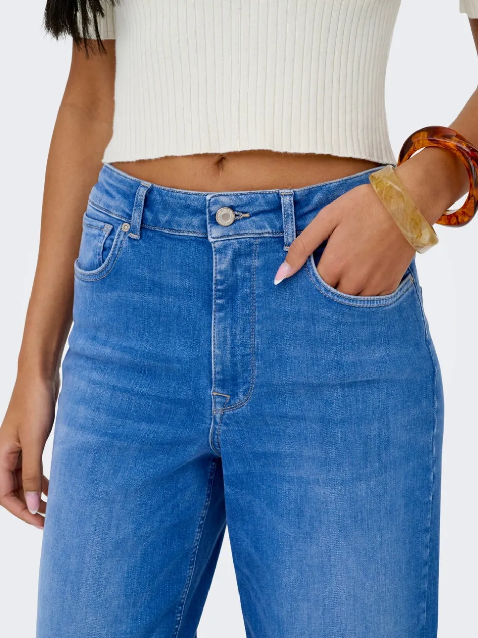Online ONLMADISON Høj talje Wide leg fit Jeans Dame Jeans|Jeans