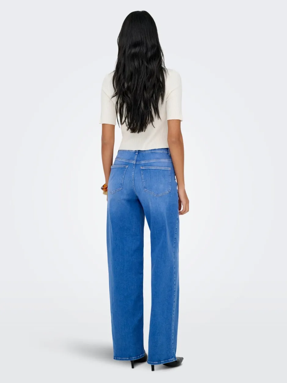 Online ONLMADISON Høj talje Wide leg fit Jeans Dame Jeans|Jeans