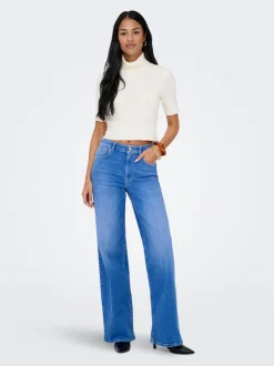 Online ONLMADISON Høj talje Wide leg fit Jeans Dame Jeans|Jeans