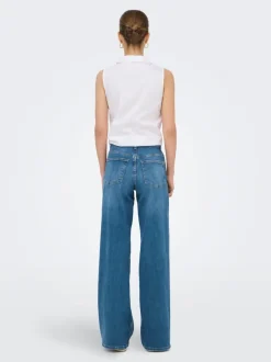 Sale ONLMADISON Høj talje Wide leg fit Jeans Dame Jeans|Jeans