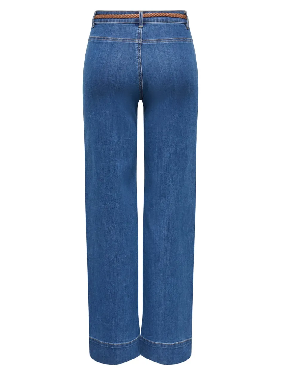ONLMADISON Høj talje Wide leg fit Jeans Dame Jeans|Jeans
