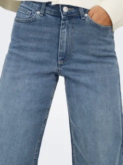 Sale ONLMADISON Høj talje Wide leg fit Jeans Dame Jeans|Jeans