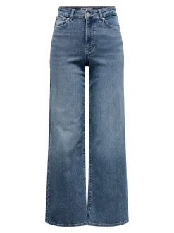 Sale ONLMADISON Høj talje Wide leg fit Jeans Dame Jeans|Jeans