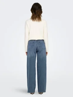 Sale ONLMADISON Høj talje Wide leg fit Jeans Dame Jeans|Jeans