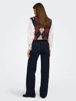 Sale ONLMADISON Høj talje Wide leg fit Jeans Dame Jeans|Jeans