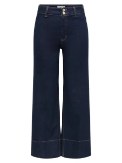 Clearance ONLMADISON Høj talje Wide leg fit Cropped Jeans Dame Jeans|Jeans