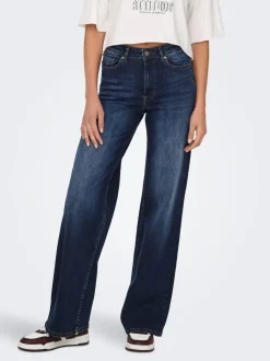 Discount ONLMADISON Høj talje Wide leg fit Jeans Dame Jeans|Jeans