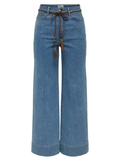 ONLMADISON Høj talje Wide leg fit Cropped Jeans Dame Jeans|Jeans