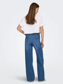 Best ONLMADISON Høj talje Wide leg fit Jeans Dame Jeans|Jeans