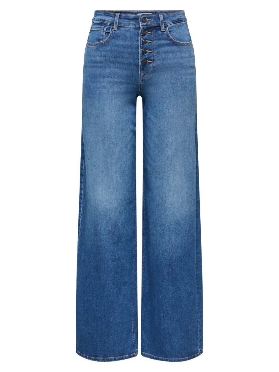 Best ONLMADISON Høj talje Wide leg fit Jeans Dame Jeans|Jeans