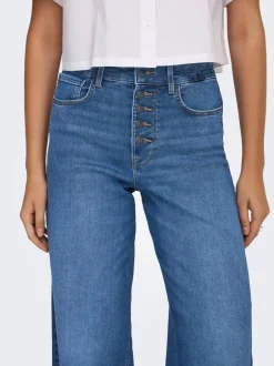 Best ONLMADISON Høj talje Wide leg fit Jeans Dame Jeans|Jeans