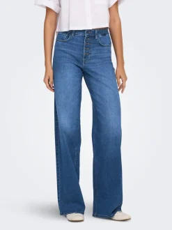 Best ONLMADISON Høj talje Wide leg fit Jeans Dame Jeans|Jeans