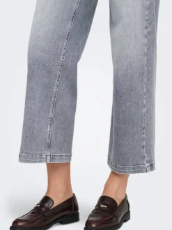 ONLMADISON Høj talje Wide leg fit Cropped Jeans Dame Jeans|Jeans