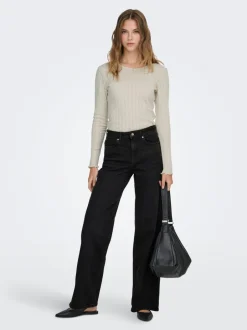 Best ONLMADISON Høj talje Wide leg fit Jeans Dame Jeans|Jeans