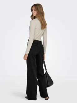Best ONLMADISON Høj talje Wide leg fit Jeans Dame Jeans|Jeans