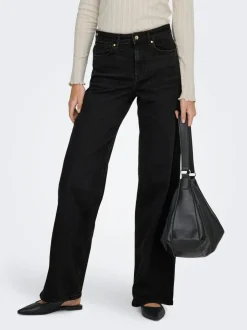 Best ONLMADISON Høj talje Wide leg fit Jeans Dame Jeans|Jeans