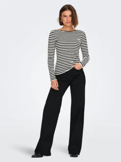 Sale ONLMADISON Høj talje Wide leg fit Jeans Dame Jeans|Jeans