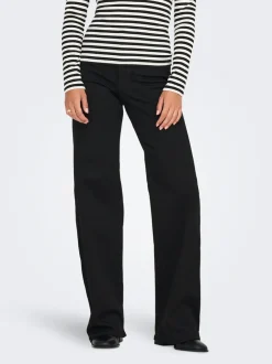 Sale ONLMADISON Høj talje Wide leg fit Jeans Dame Jeans|Jeans