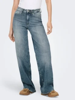 Clearance ONLMADISON Høj talje Wide leg fit Jeans Dame Jeans|Jeans