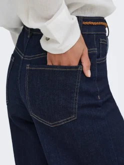 Best ONLMADISON Høj talje Wide leg fit Cropped Jeans Dame Jeans|Jeans