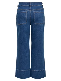 New ONLMADISON Høj talje Wide leg fit Cropped Jeans Dame Jeans|Jeans