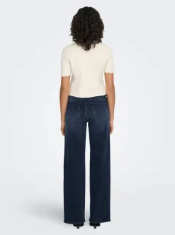 Discount ONLMADISON Høj talje Wide leg fit Jeans Dame Jeans|Jeans